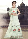 Light Pista Colour Aaradhna vol 11 Fancy Wedding Wear Faux Georgette Kids wear Latest Lehenga Choli Collection Aaradhna154